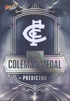 2023 Select AFL Footy Stars - Coleman Medal Predictor Platinum #CPP3 Carlton Front